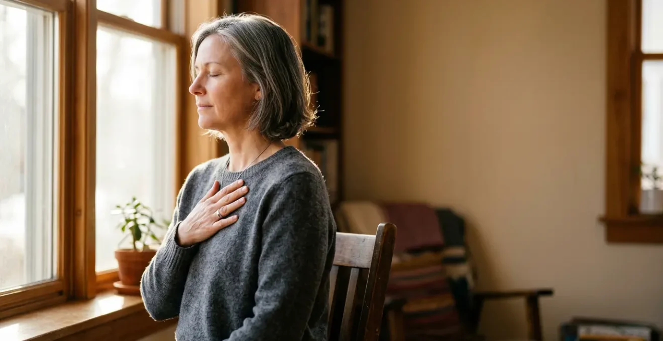 Personne prenant soin d'elle-même pour préserver sa santé tout en aidant un proche